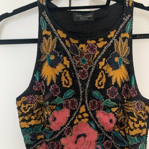 Zara Beaded Crop Top